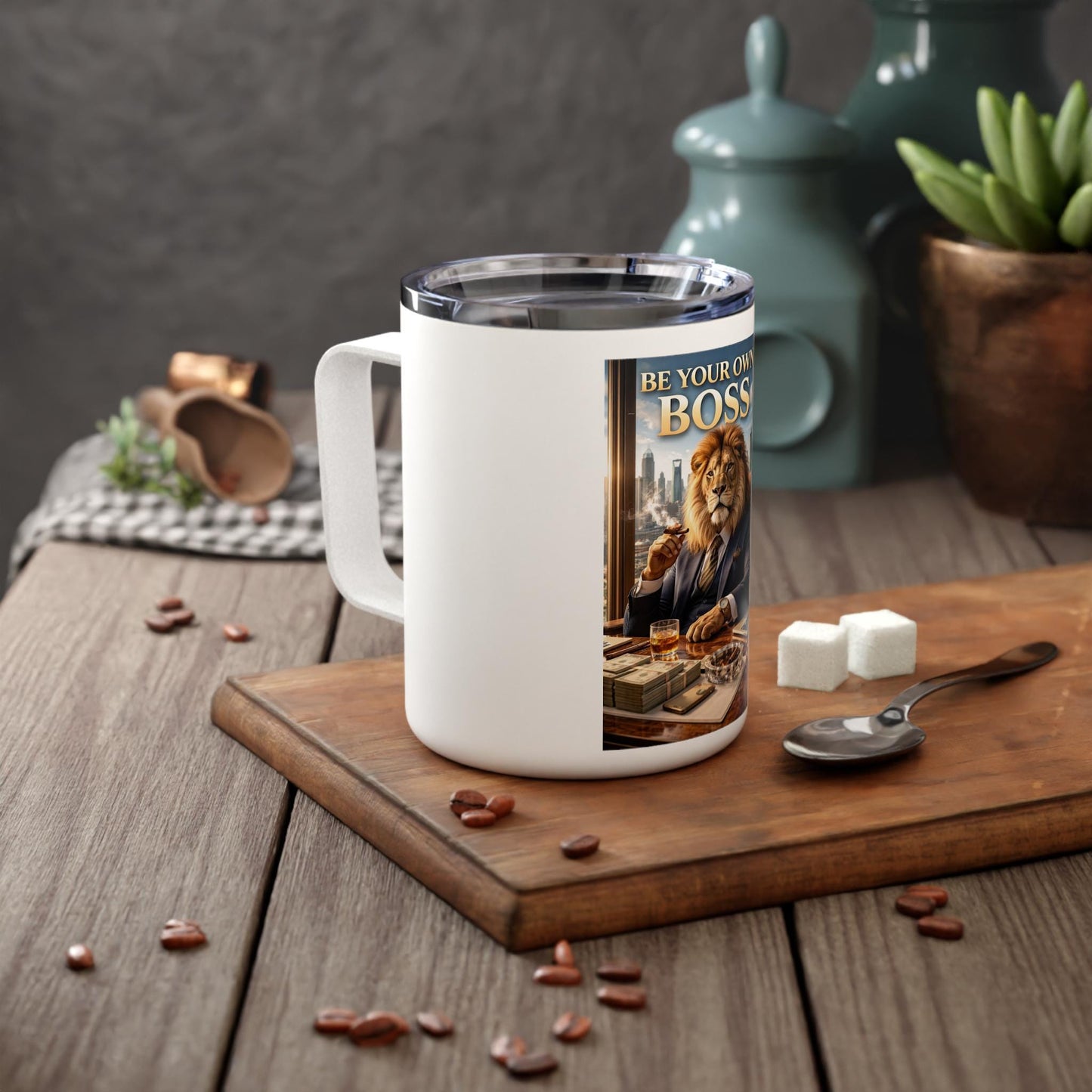 Be Your Own Boss Insulated Coffee Mug